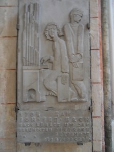 Plaquette Buxtehude / Bach